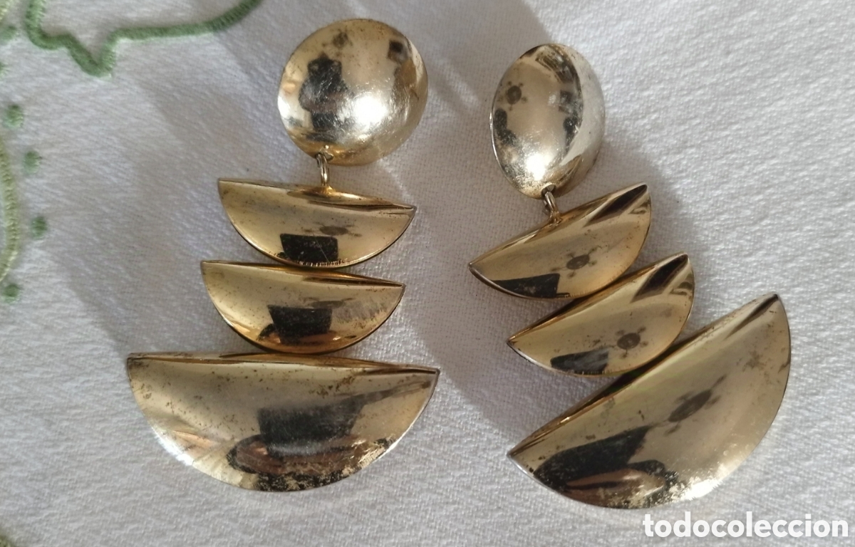 Joyeria: Pendientes vintage dorados - Foto 2