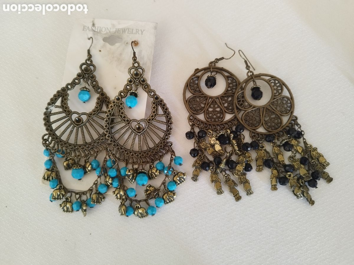 Joyeria: Pendientes grandes bisuter&iacute;a - Foto 1