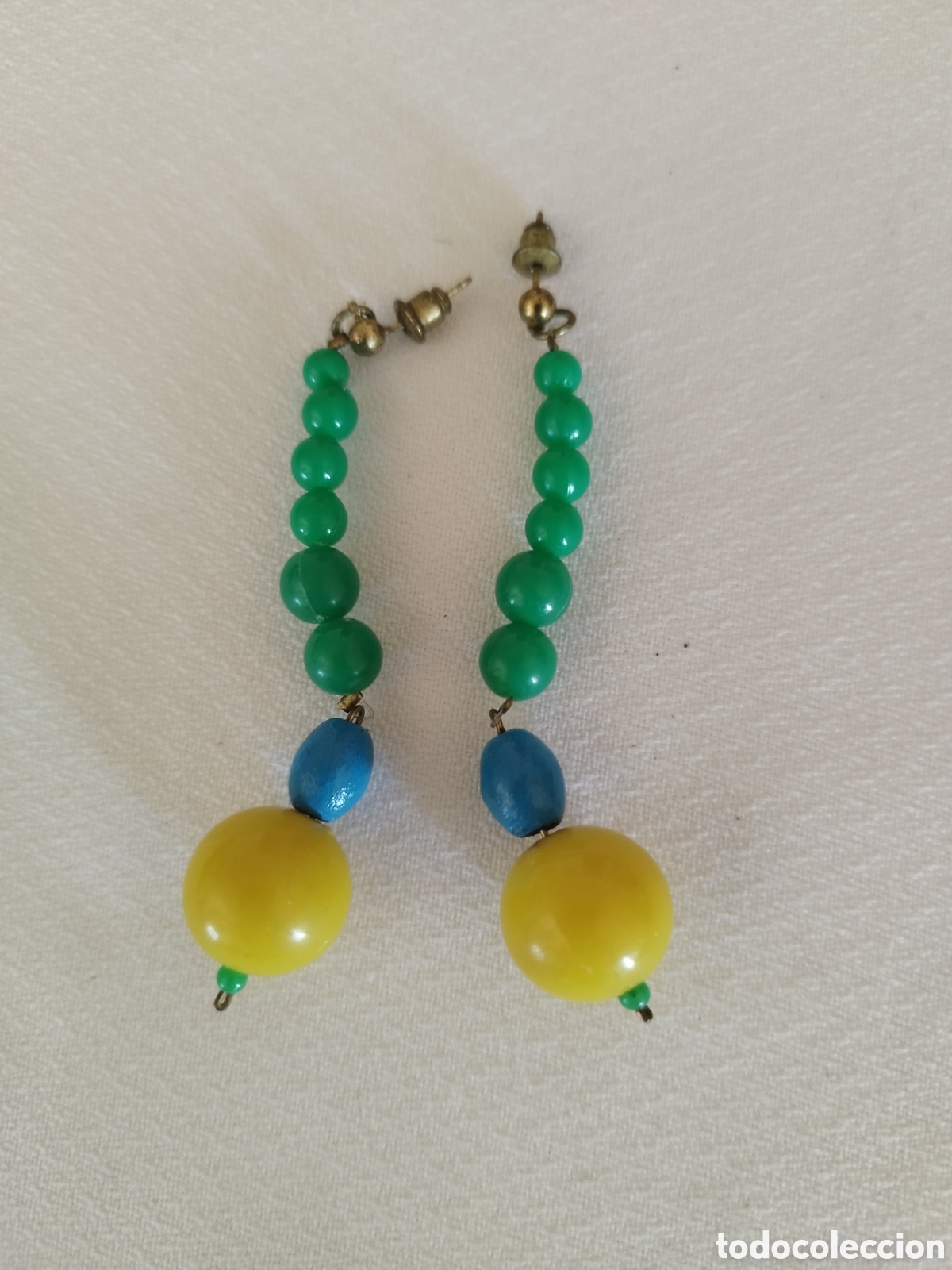 Joyeria: Pendientes vintage cuentas bolas - Foto 1
