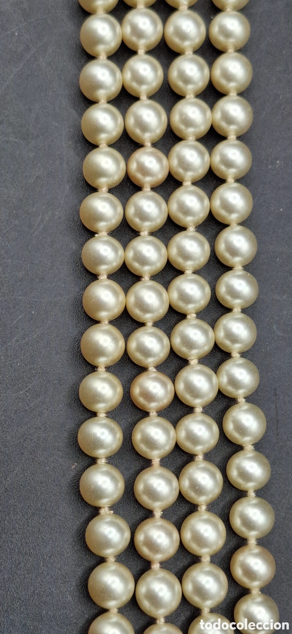 Joyeria: Gargantilla 4 filas de perlas sint&eacute;ticas. - Foto 2