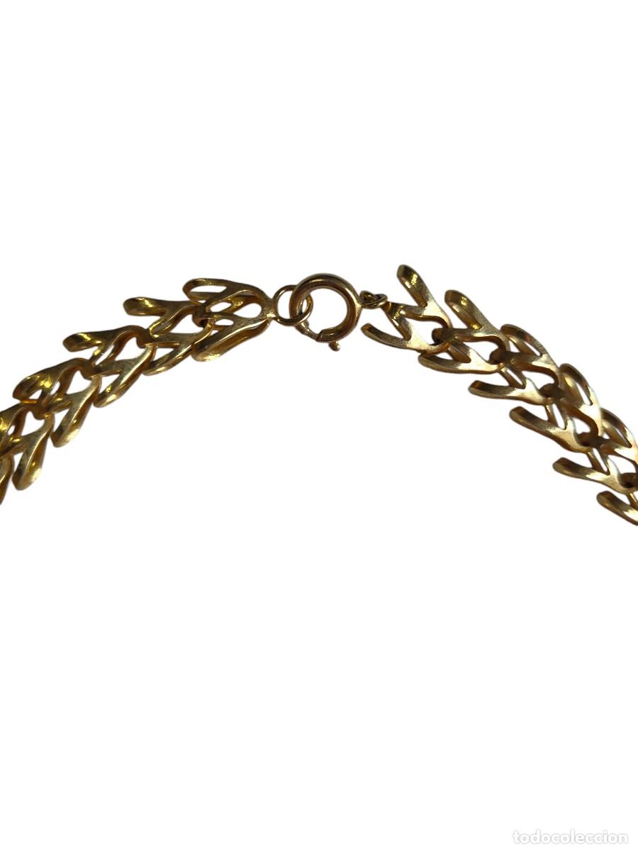 Joyeria: Collar cadena trenzada ba&ntilde;ada en oro - Foto 3