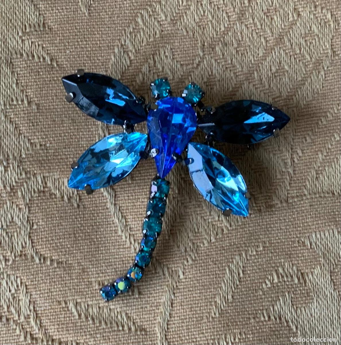 Joyeria: BROCHE LIB&Eacute;LULA CRISTALES AZULES - Foto 3