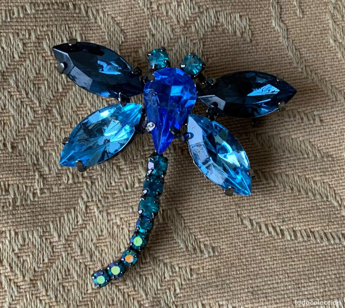 Joyeria: BROCHE LIB&Eacute;LULA CRISTALES AZULES - Foto 5