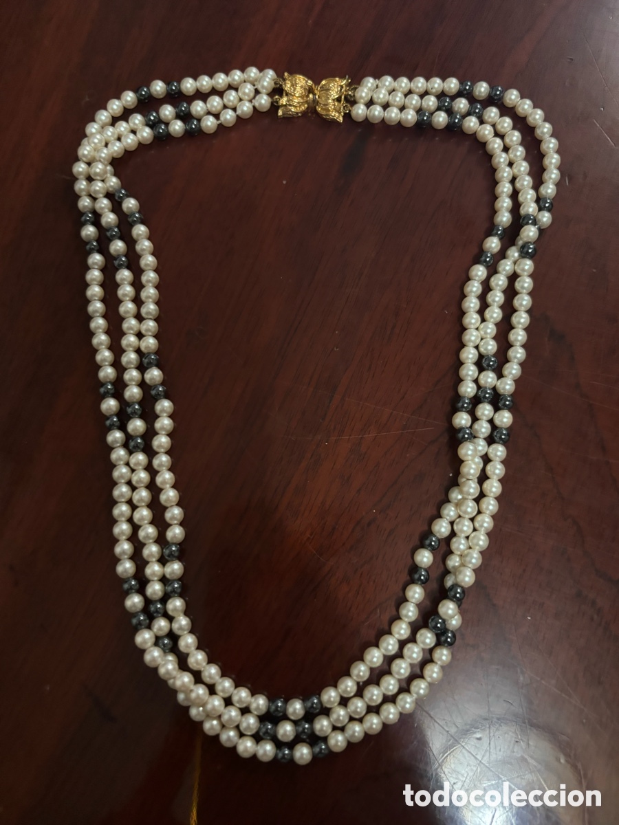 Joyeria: Gargantilla perlas de imitaci&oacute;n cierre 925 - Foto 1
