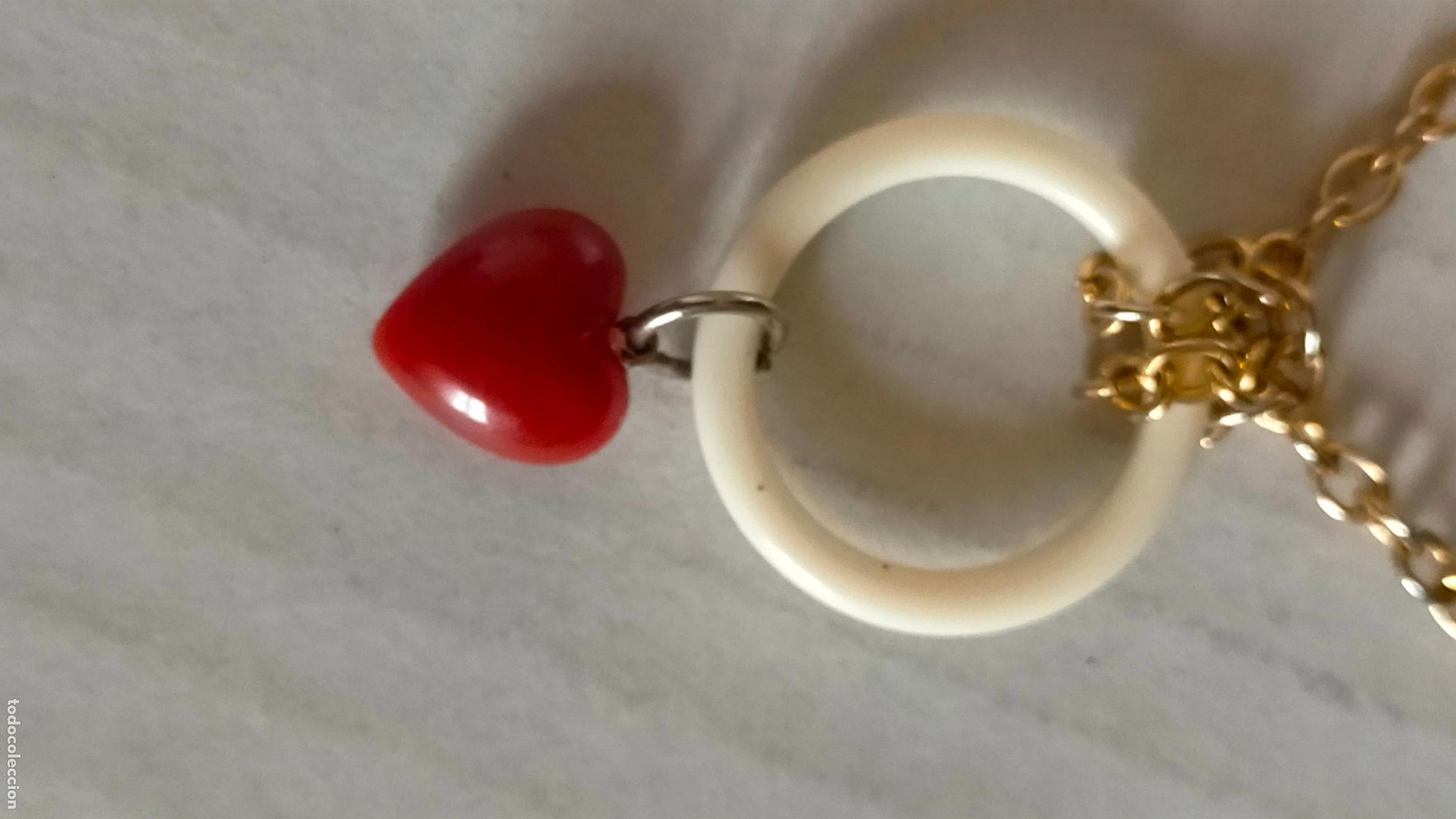 Joyeria: colgante aro y corazon , ideal collar o pulsera . - Foto 1