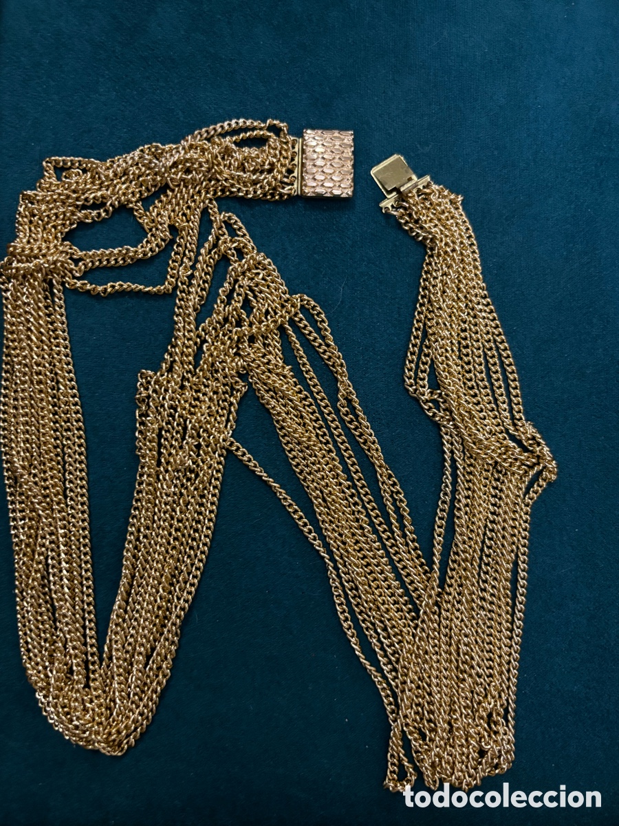 Joyeria: Collar cadenas dorado - Foto 3
