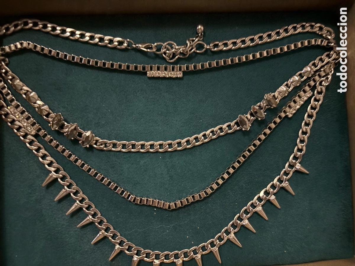Joyeria: Collar de metal plateado - Foto 1