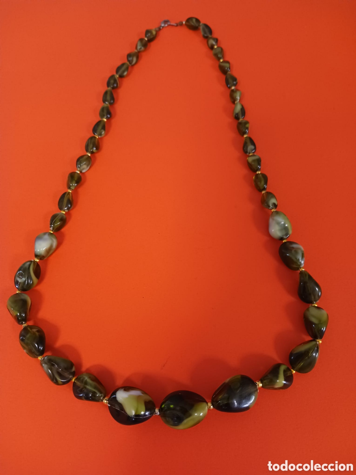 Joyeria: Collar de bisuter&iacute;a con cuentas verdes - Foto 2