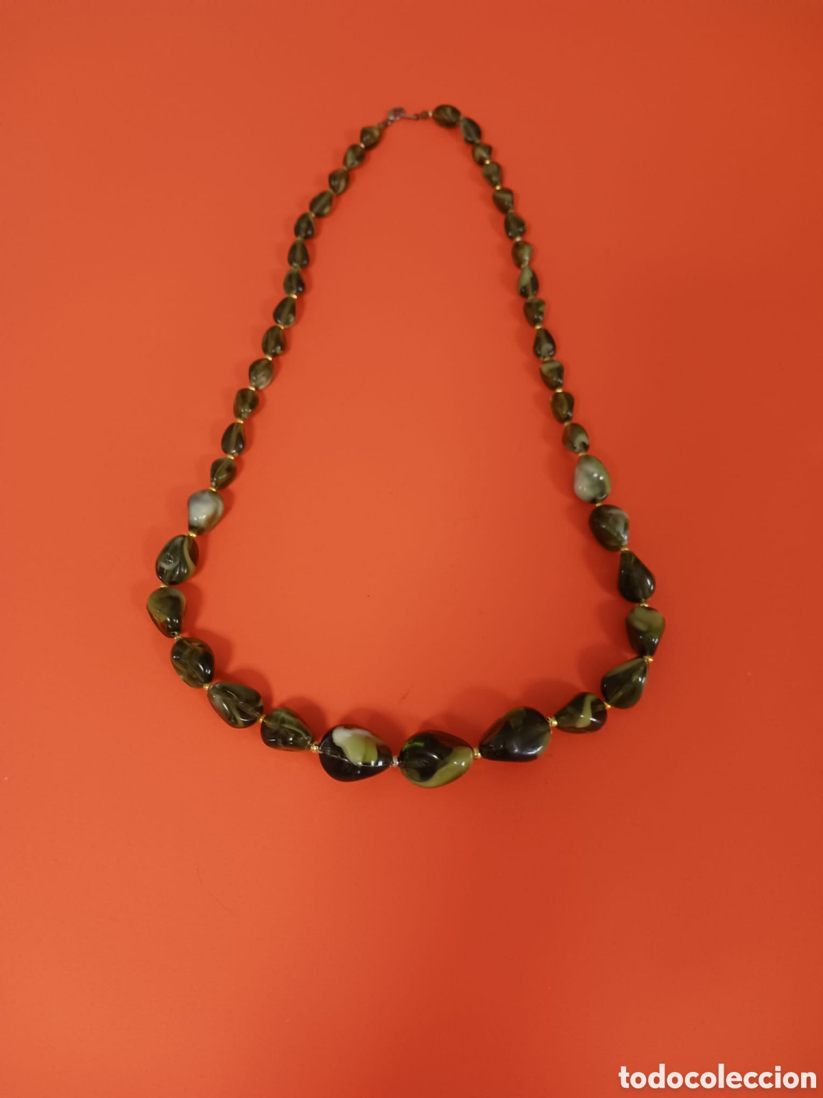 Joyeria: Collar de bisuter&iacute;a con cuentas verdes - Foto 3