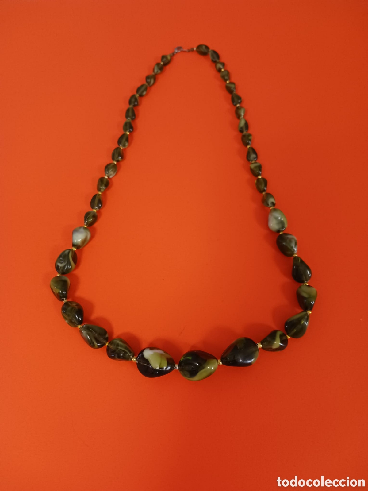 Joyeria: Collar de bisuter&iacute;a con cuentas verdes - Foto 1