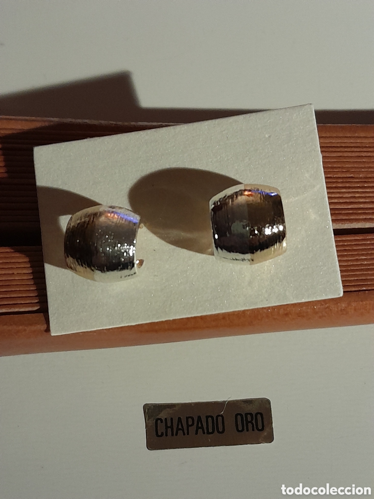 Joyeria: PENDIENTES BICOLOR DE ESTILO CARTIER.PRESION - Foto 4
