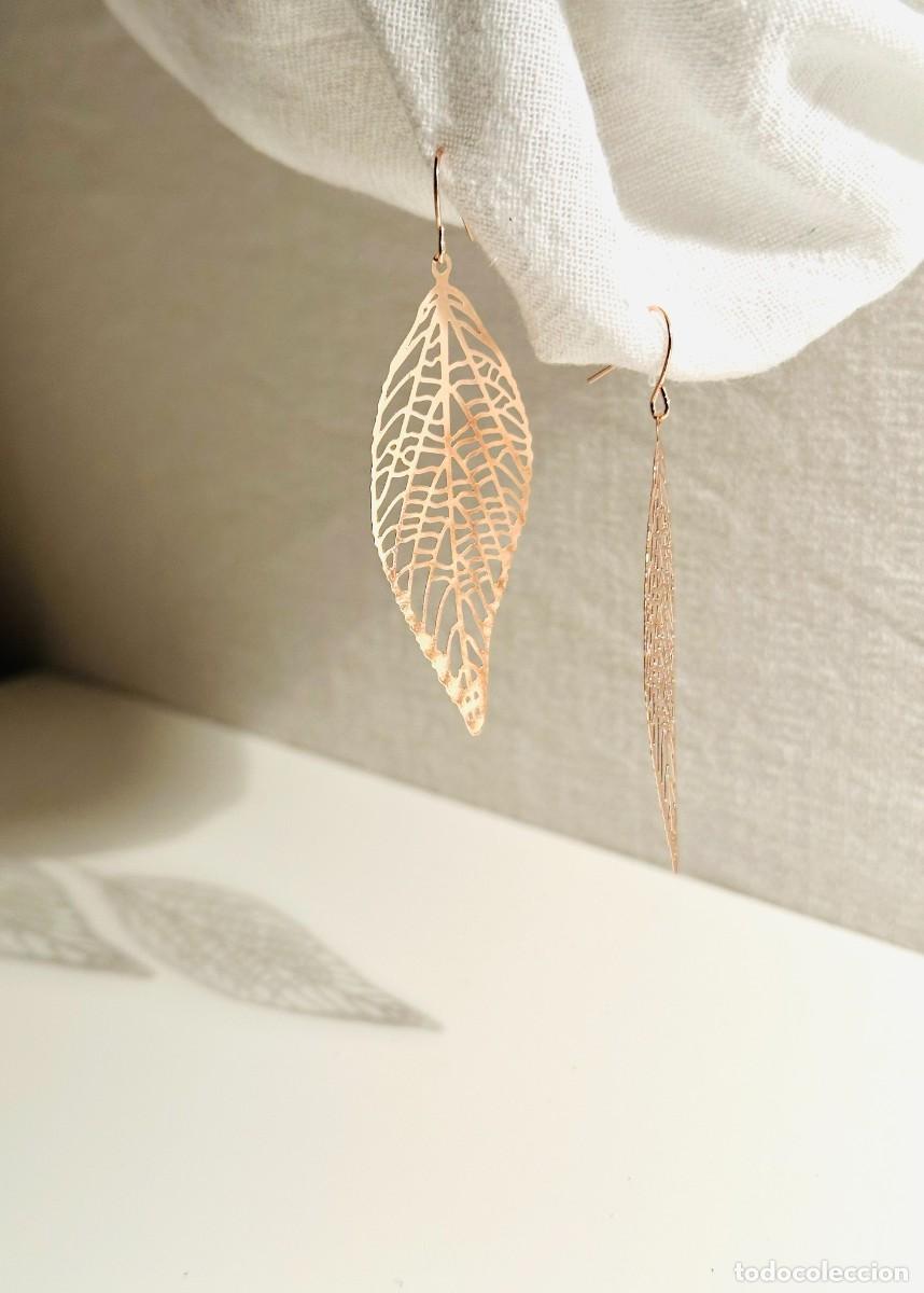 Joyeria: Pendientes hoja calada. Oro rosa. Oto&ntilde;o - Foto 1