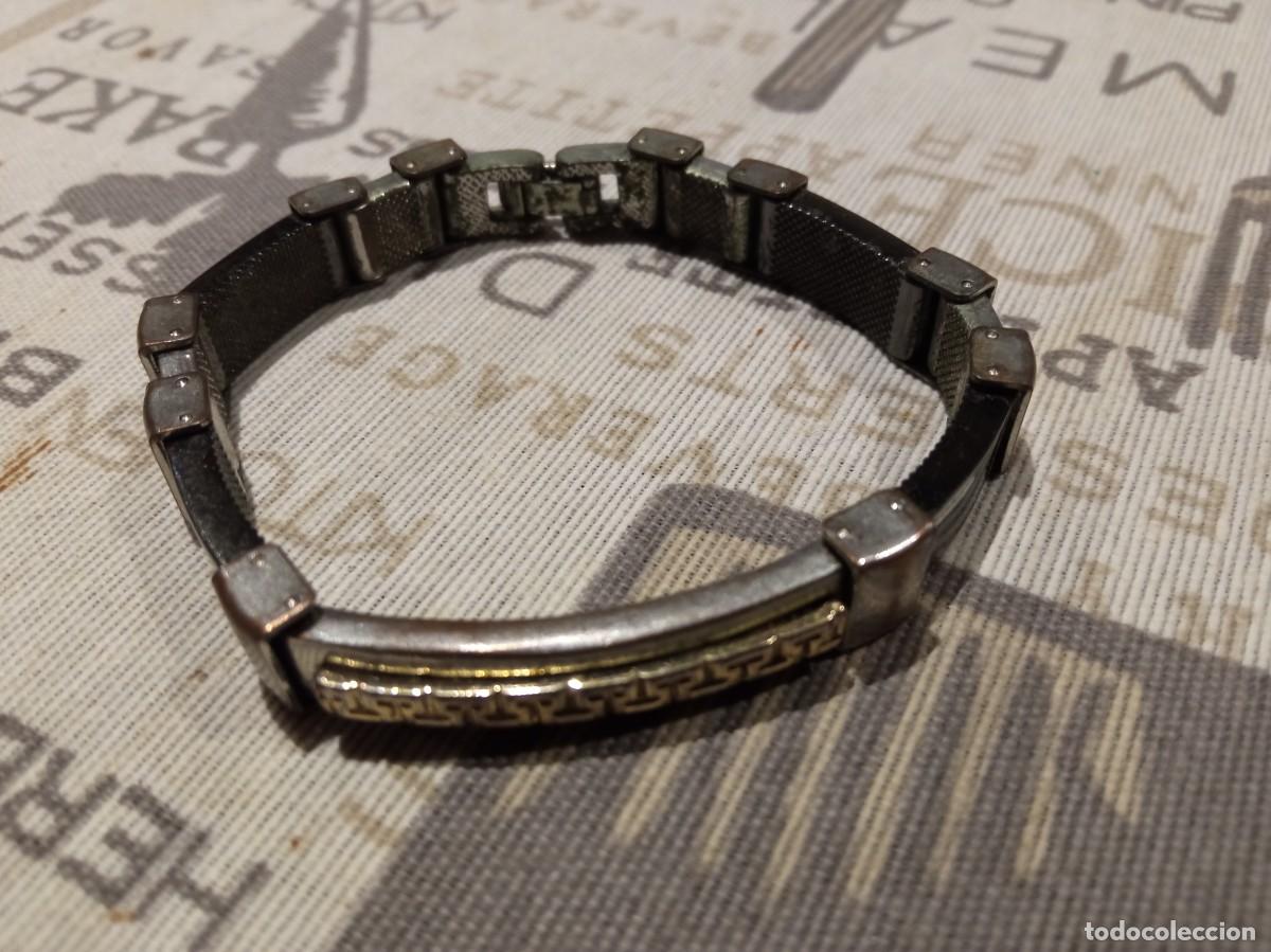 Joyeria: pulsera de hierro y cuero - Foto 1