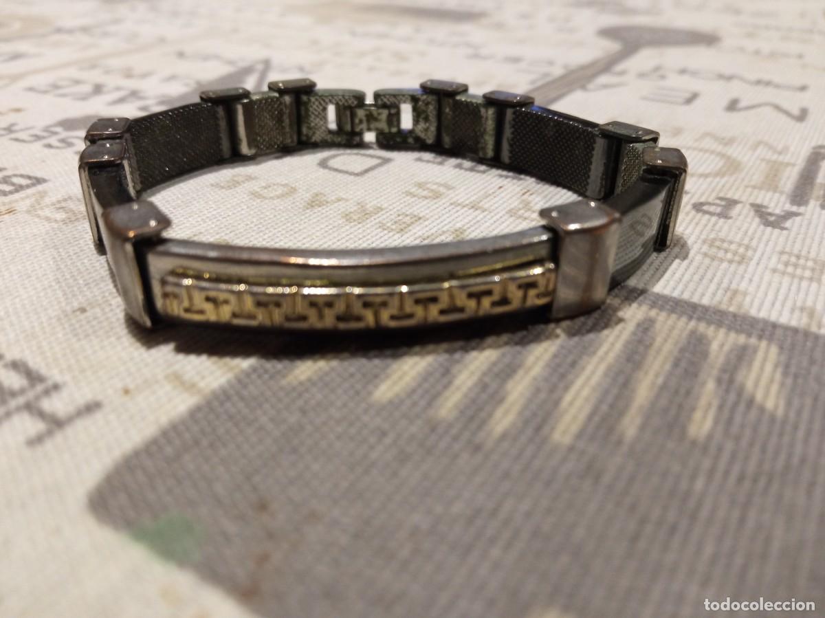 Joyeria: pulsera de hierro y cuero - Foto 2