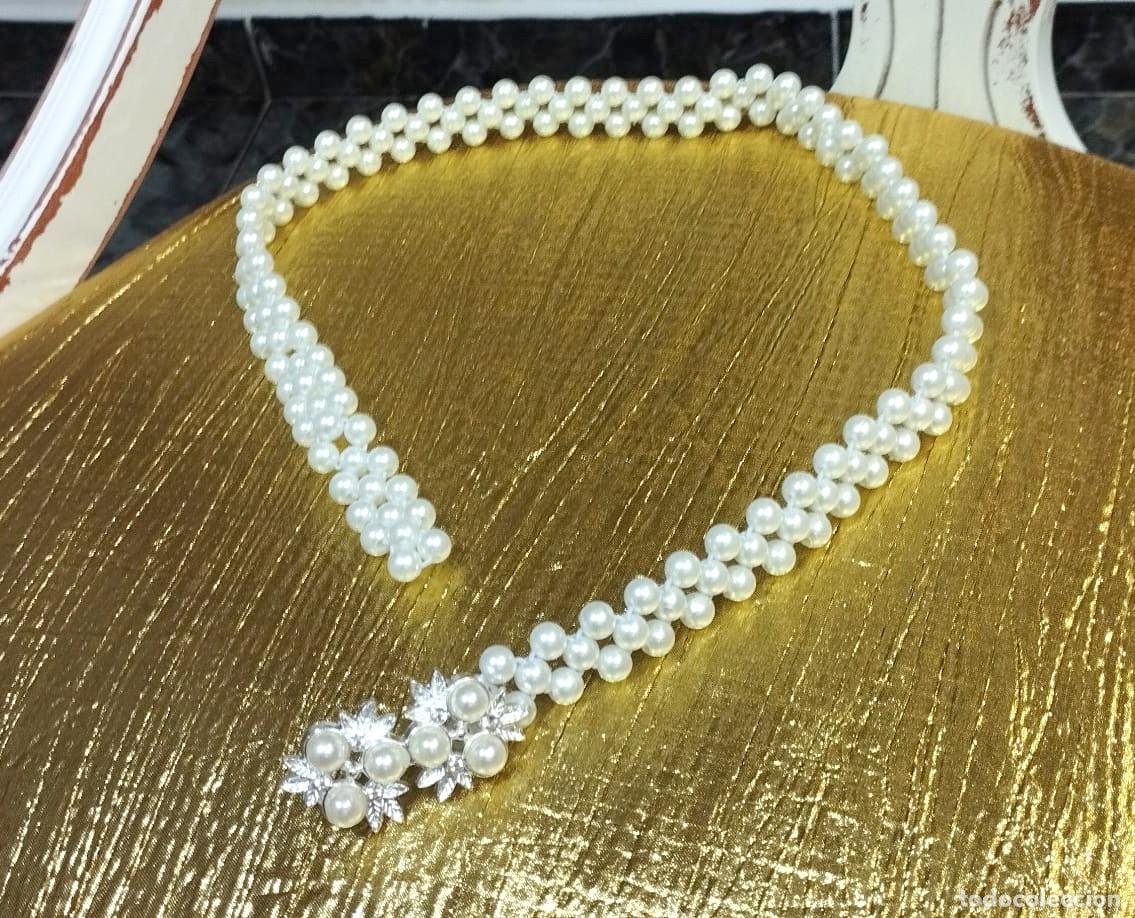 Joyeria: Bello Cinturon para mujer dise&ntilde;o perlas , El&aacute;stico, Nuevo - Foto 4