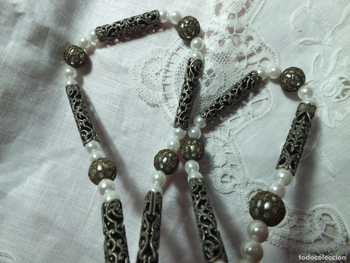Joyeria: COLLAR DE BISUTERIA CON ABALORIOS MET&Aacute;LICOS - Foto 1