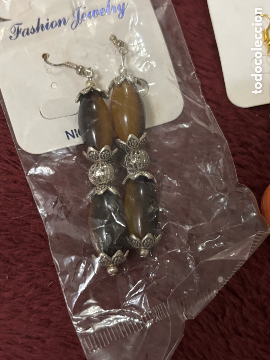 Joyeria: 3 pares de pendientes de bisuter&iacute;a - Foto 4