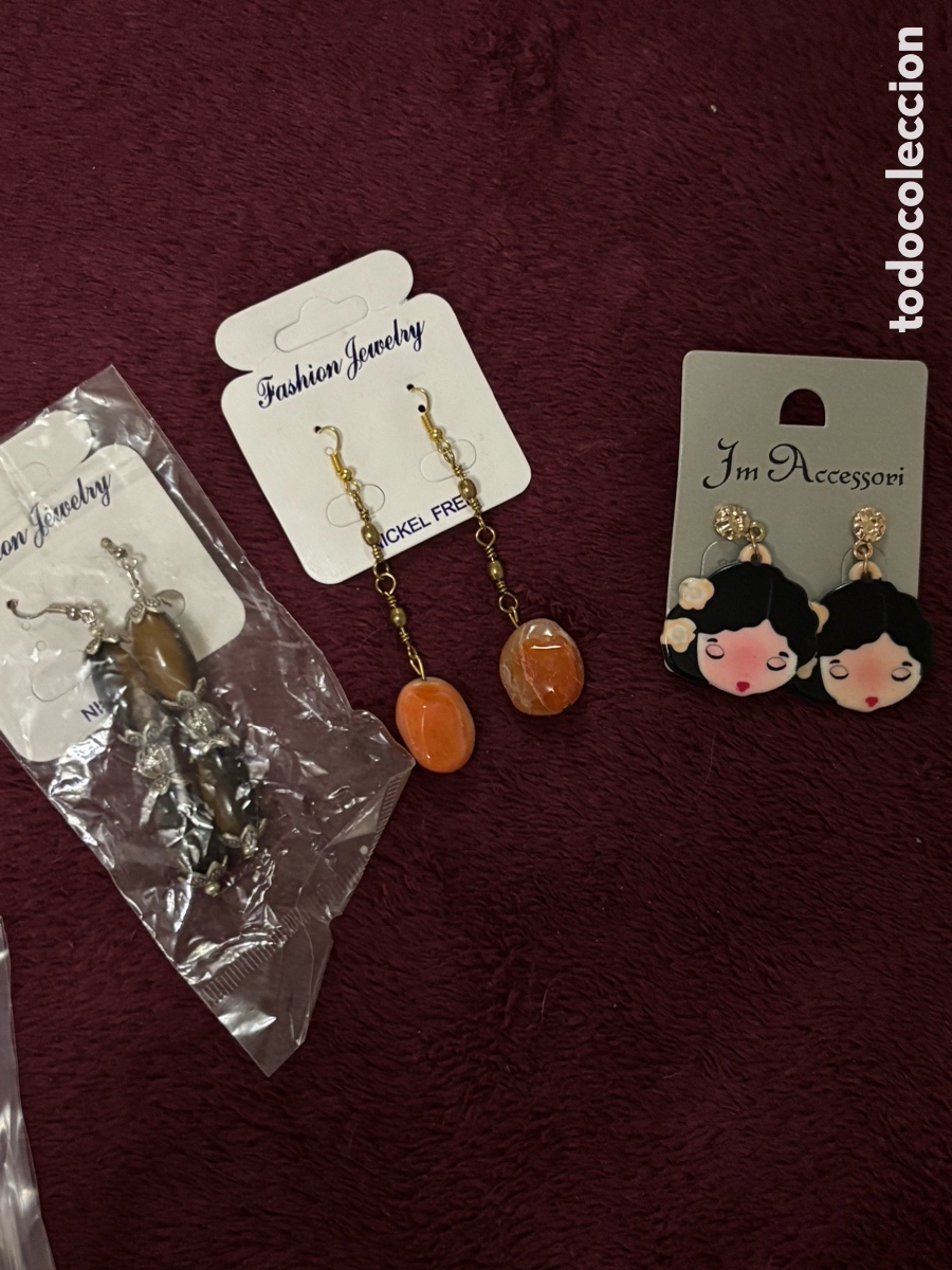 Joyeria: 3 pares de pendientes de bisuter&iacute;a - Foto 1