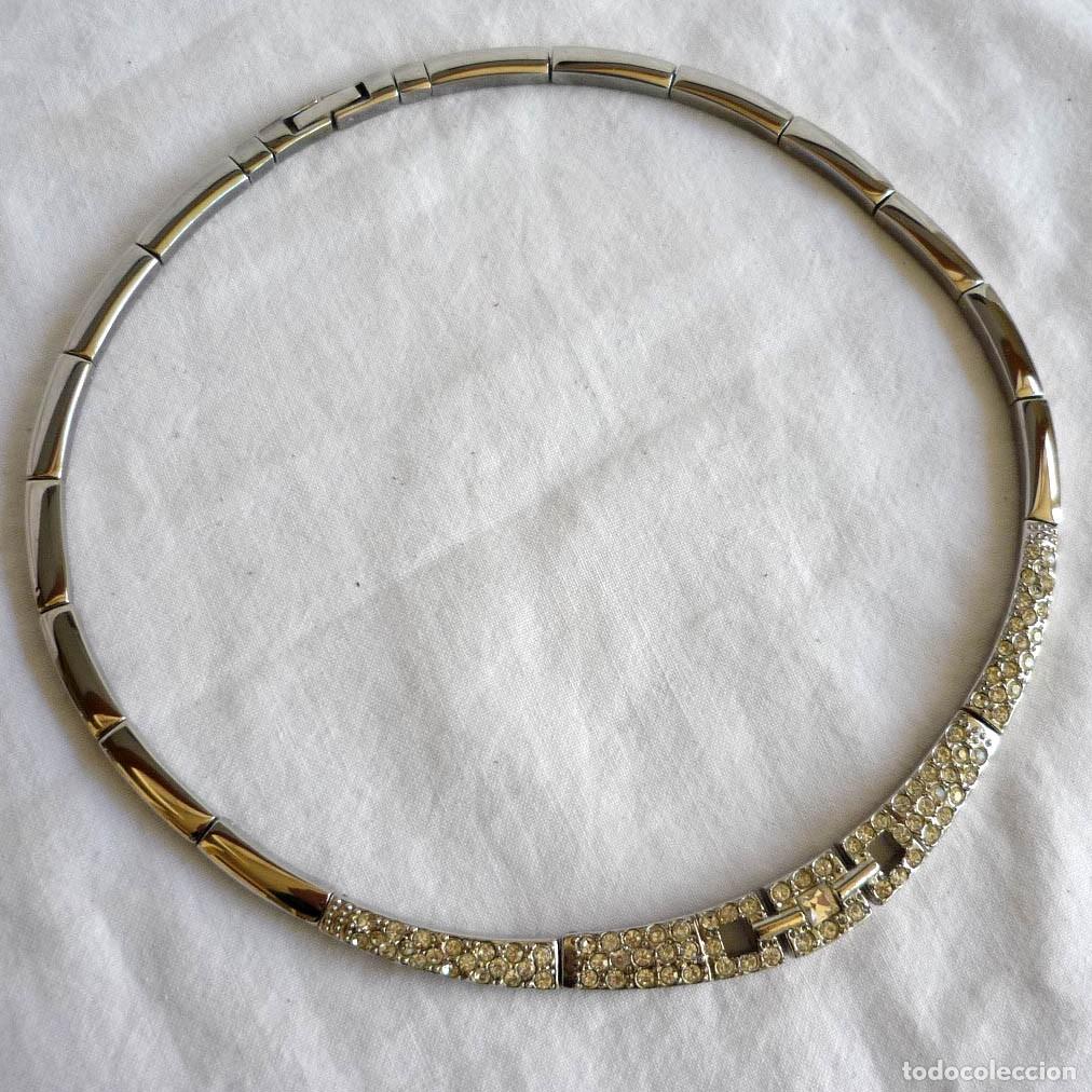 Joyeria: Gargantilla de acero y pedrer&iacute;a - Foto 1