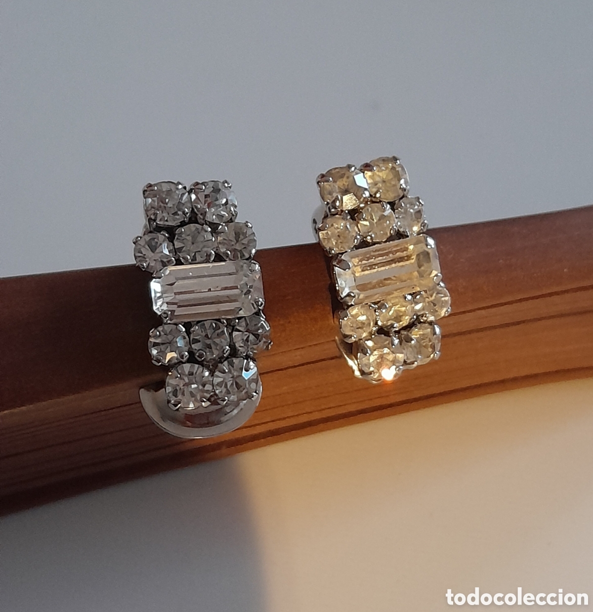 Joyeria: PENDIENTES DE PINZA CON CRISTAL. - Foto 3