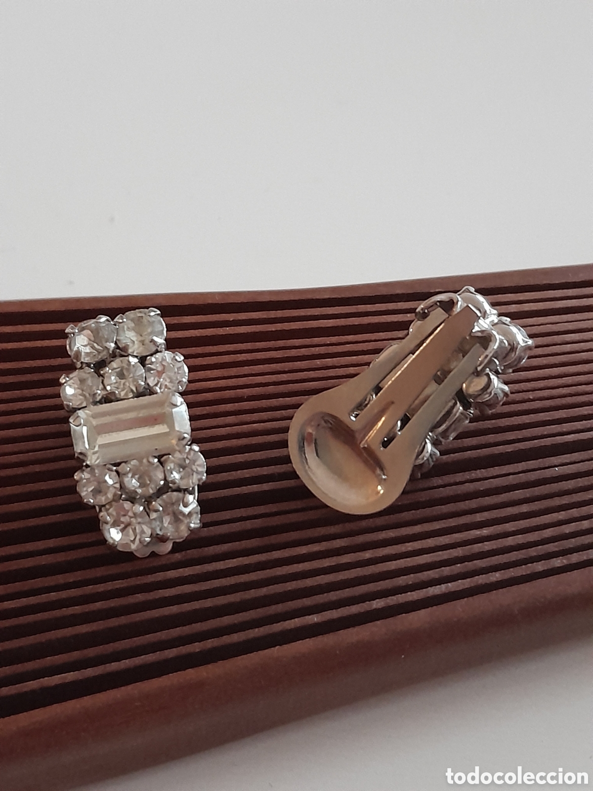 Joyeria: PENDIENTES DE PINZA CON CRISTAL. - Foto 4