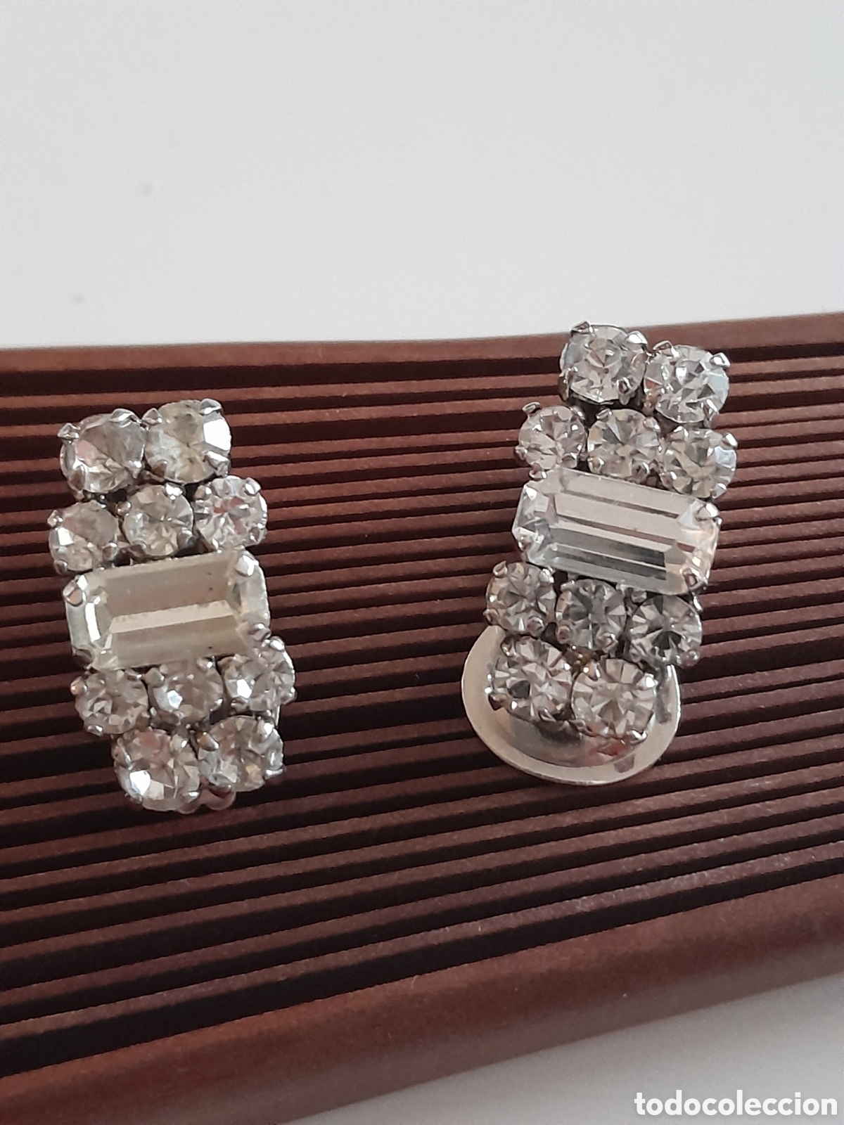 Joyeria: PENDIENTES DE PINZA CON CRISTAL. - Foto 2
