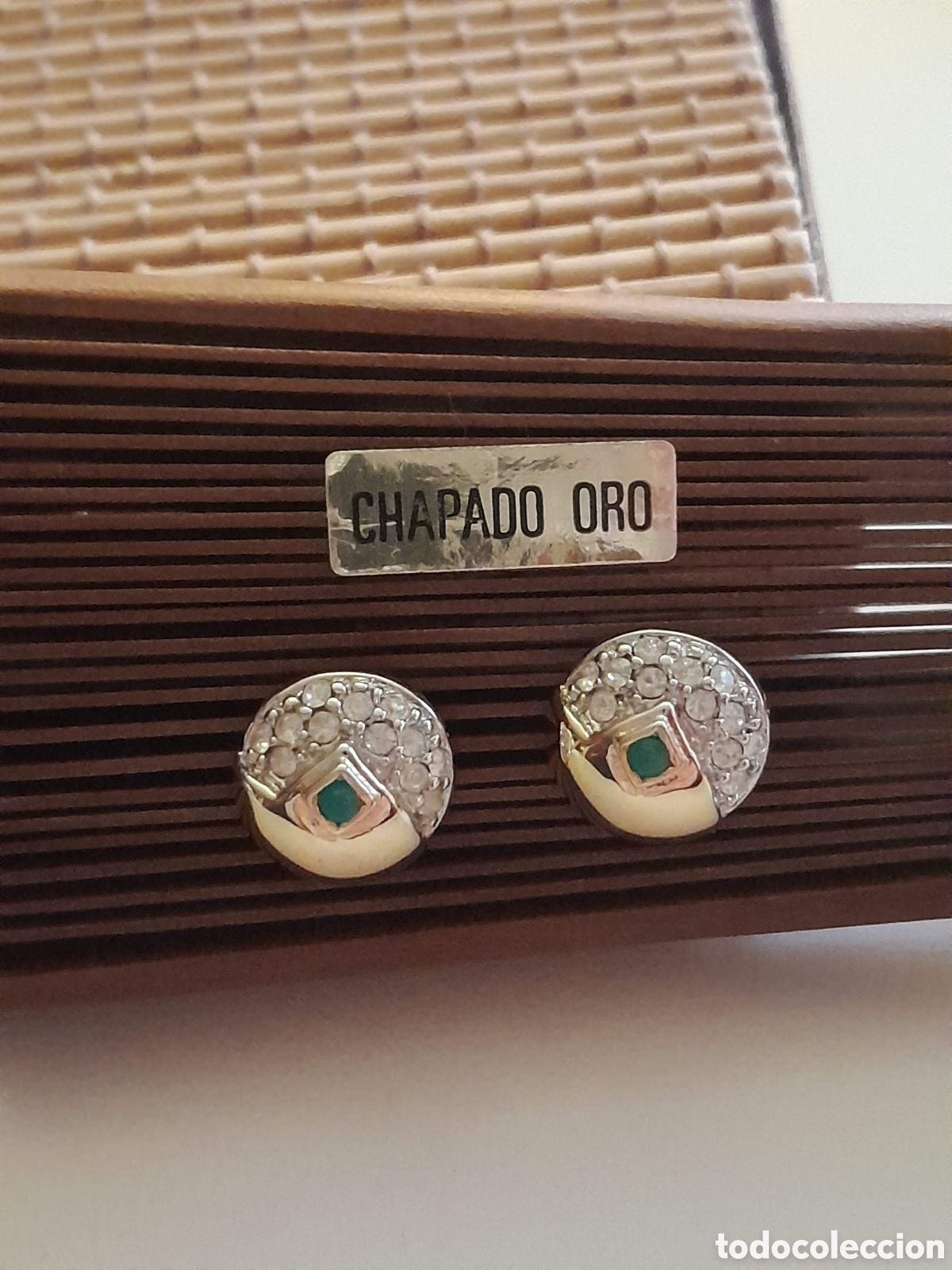 Joyeria: PENDIENTES CON CRISTAL Y ESMERALDA CREADA - Foto 2