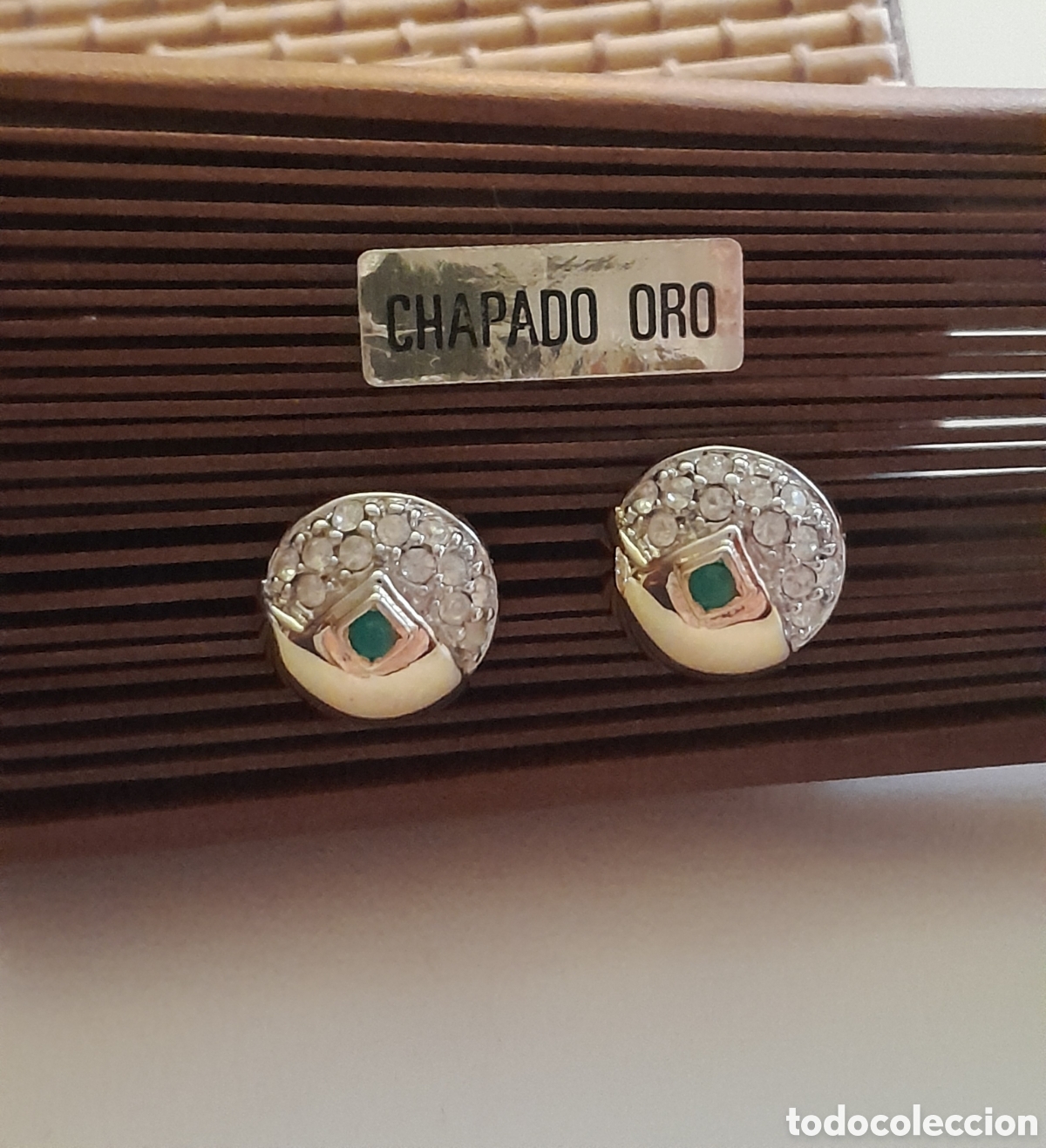 Joyeria: PENDIENTES CON CRISTAL Y ESMERALDA CREADA - Foto 3