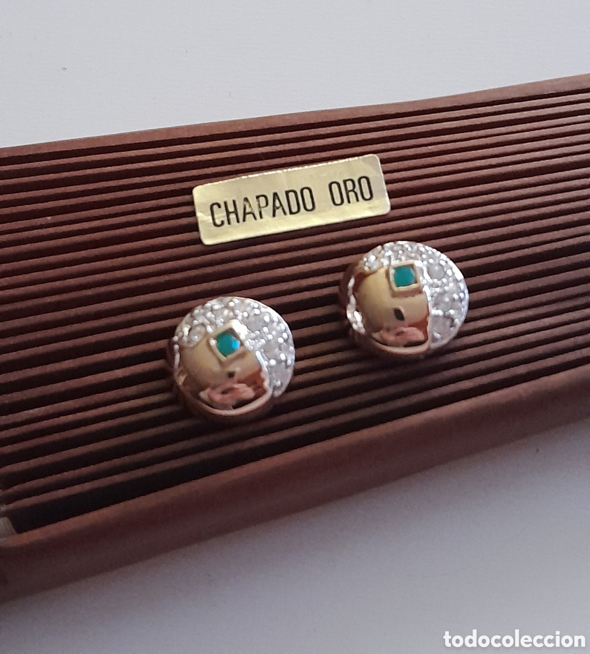 Joyeria: PENDIENTES CON CRISTAL Y ESMERALDA CREADA - Foto 4