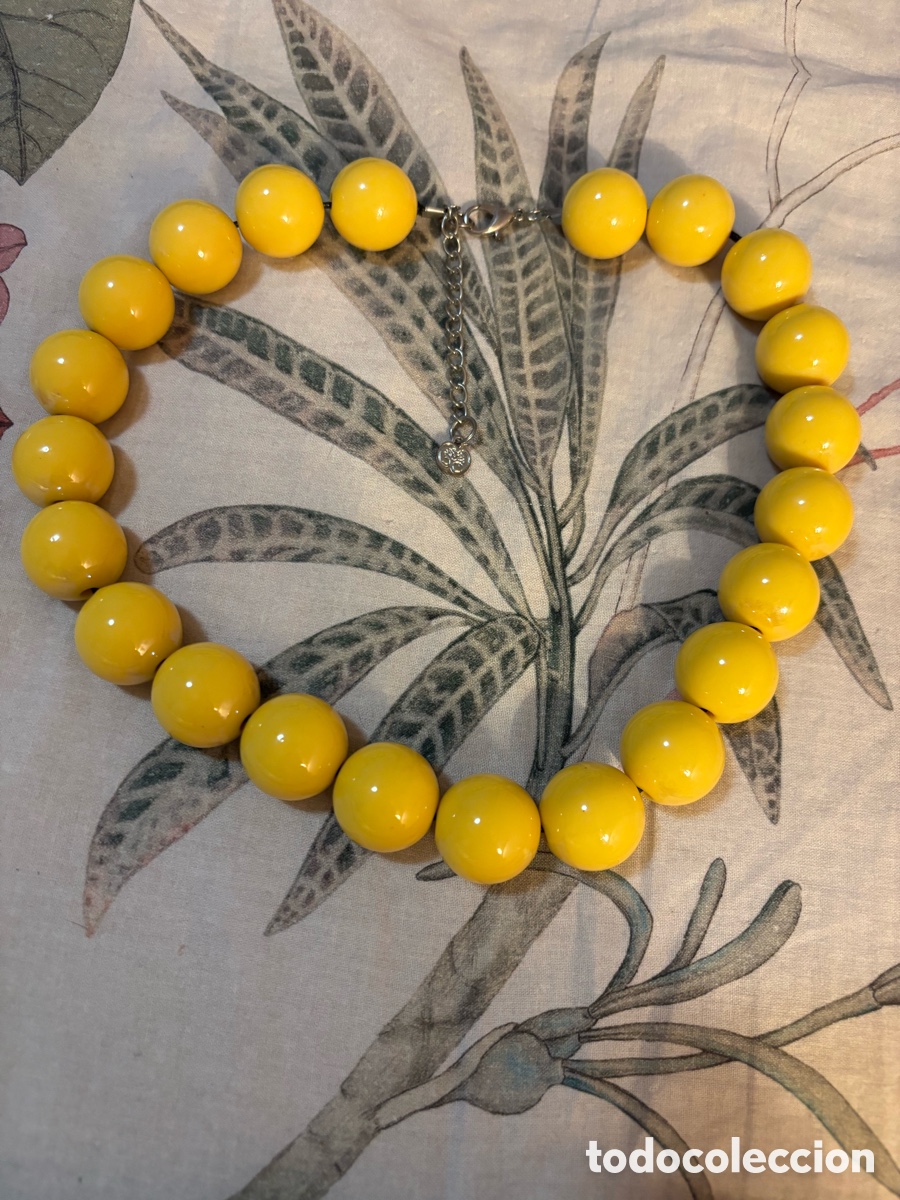 Joyeria: Gargantilla de bolas amarillas - Foto 1