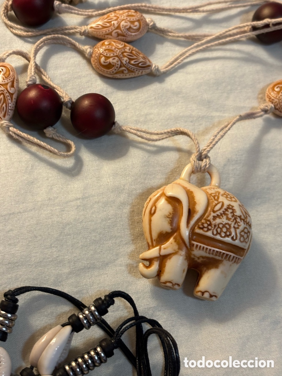 Joyeria: Lote de seis collares estilo hippy - Foto 2