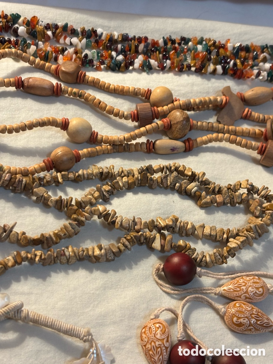 Joyeria: Lote de seis collares estilo hippy - Foto 3