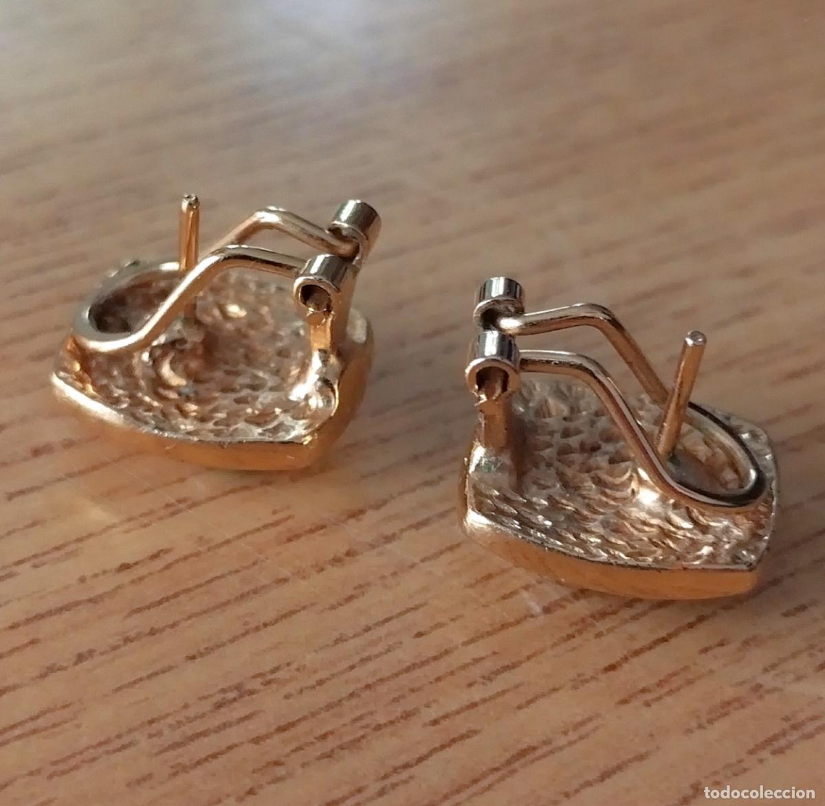 Joyeria: Pendientes chapados en oro, cierre de omega. - Foto 6