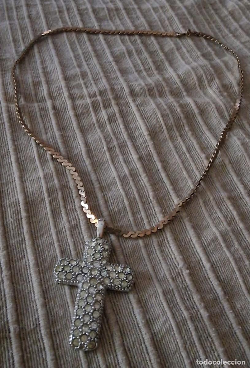 Joyeria: cadena dorada con cruz - Foto 1