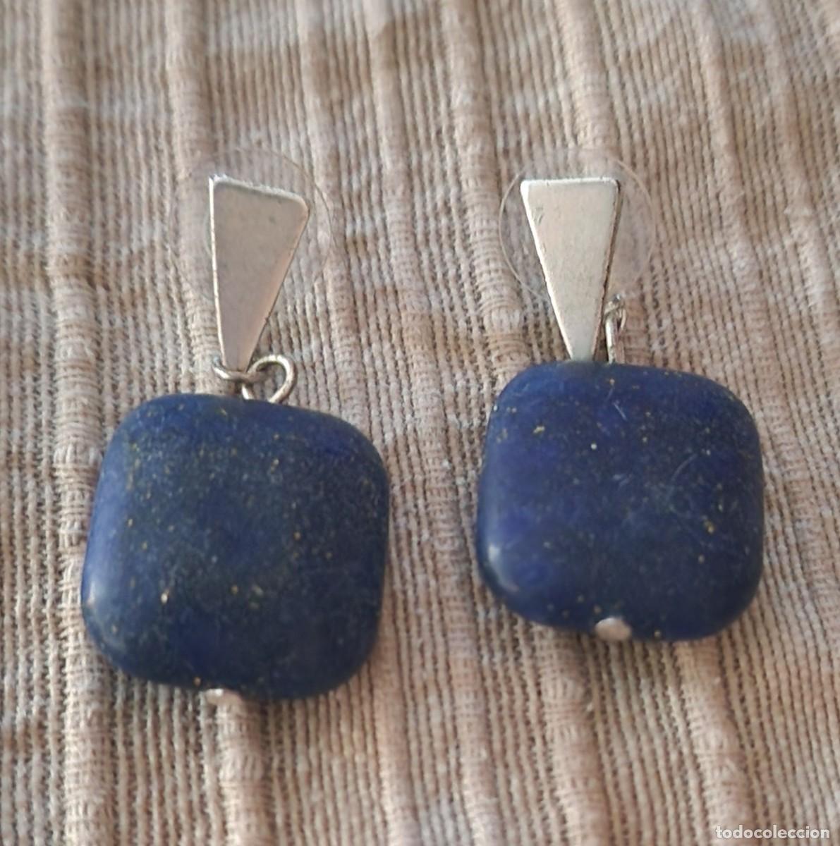 Joyeria: pendiente plateado con piedra - Foto 1