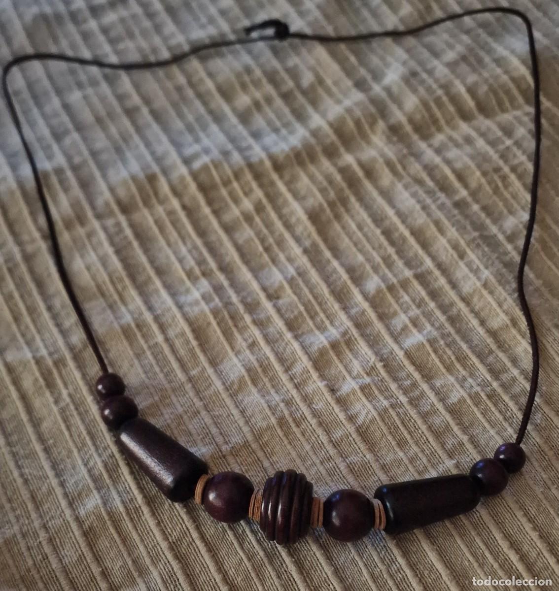 Joyeria: collar en madera con cord&oacute;n - Foto 1