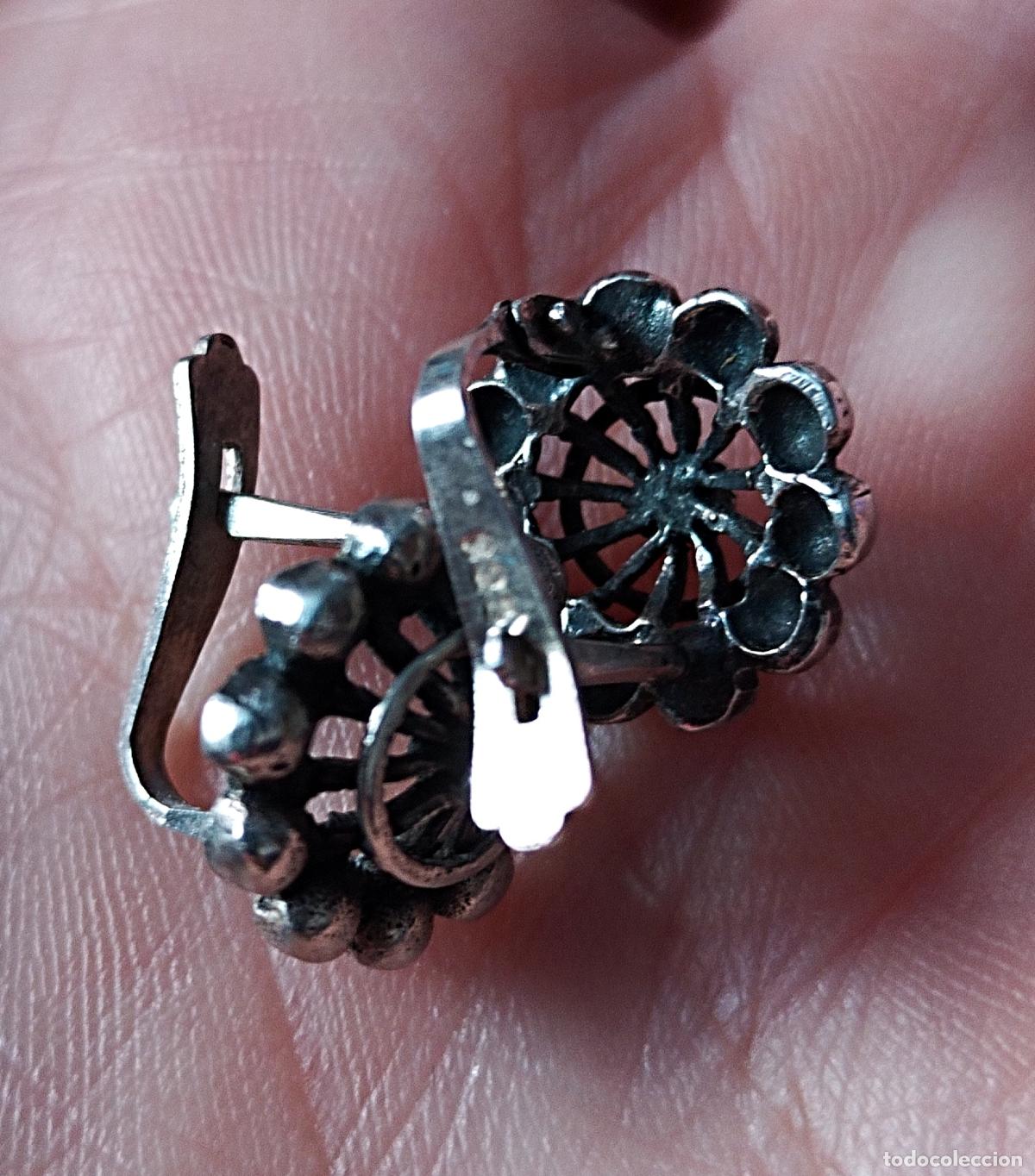 Joyeria: Pendientes charros de plata de ley, peque&ntilde;os. - Foto 4