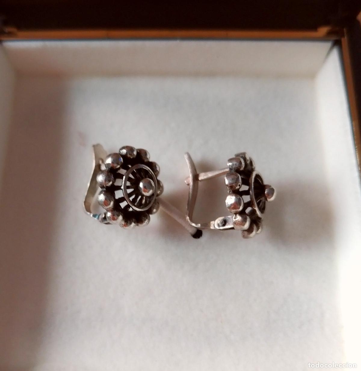 Joyeria: Pendientes charros de plata de ley, peque&ntilde;os. - Foto 5