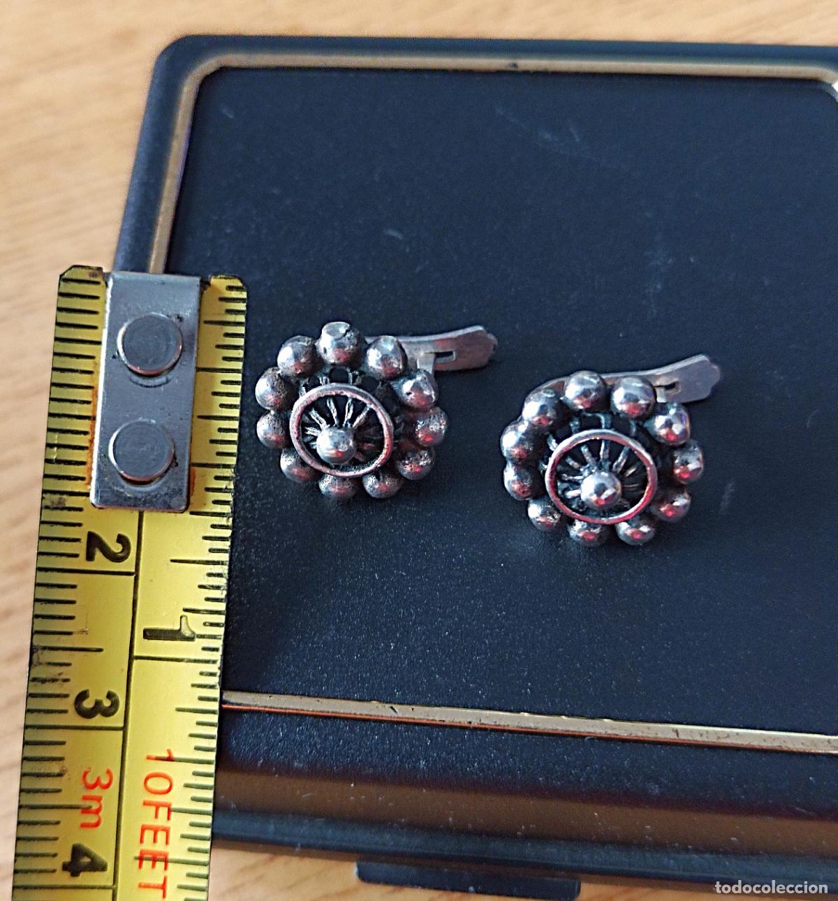 Joyeria: Pendientes charros de plata de ley, peque&ntilde;os. - Foto 6