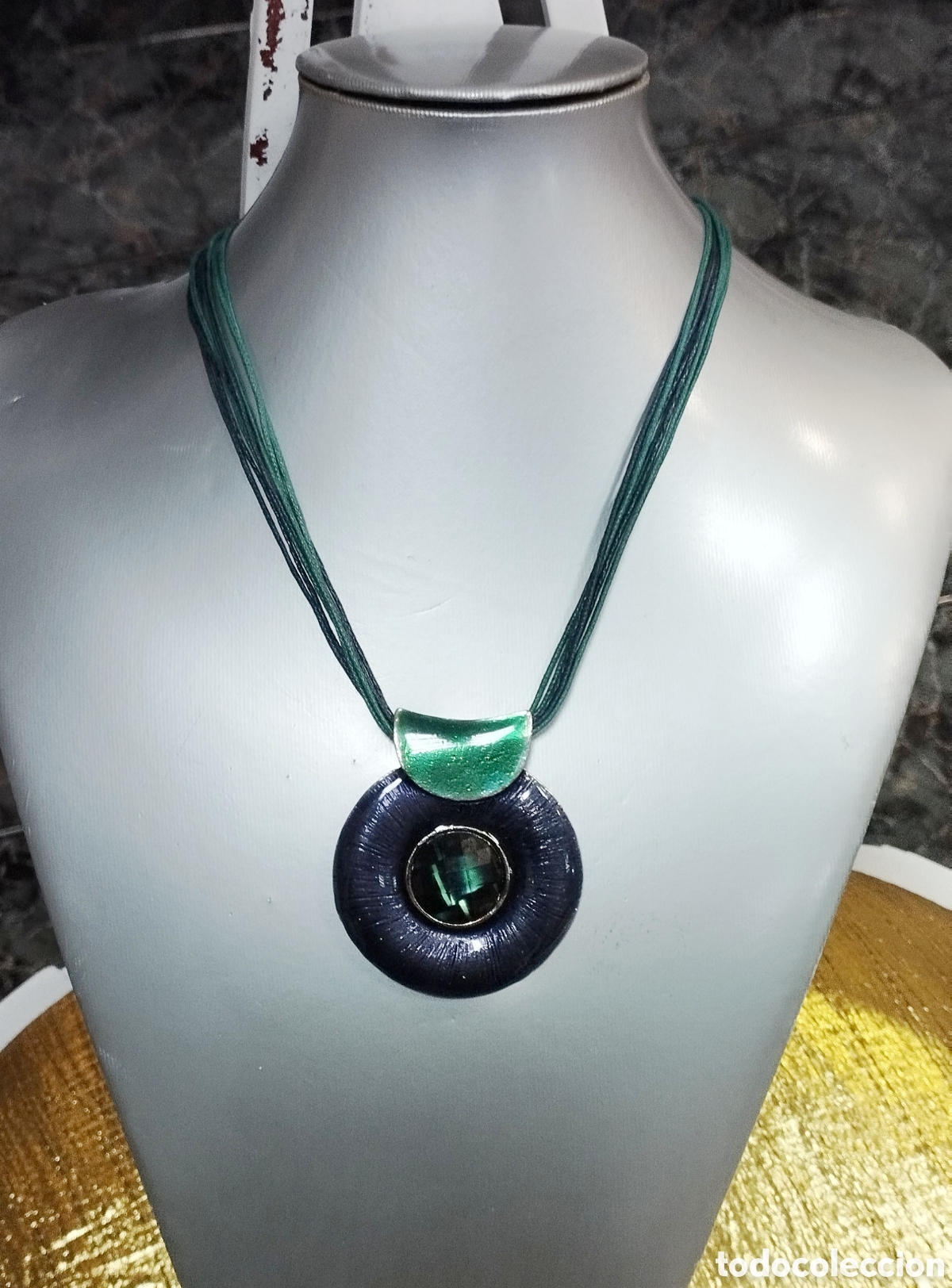 Joyeria: Collar corto color azul combinado, A&ntilde;o 2000, Nuevo - Foto 1