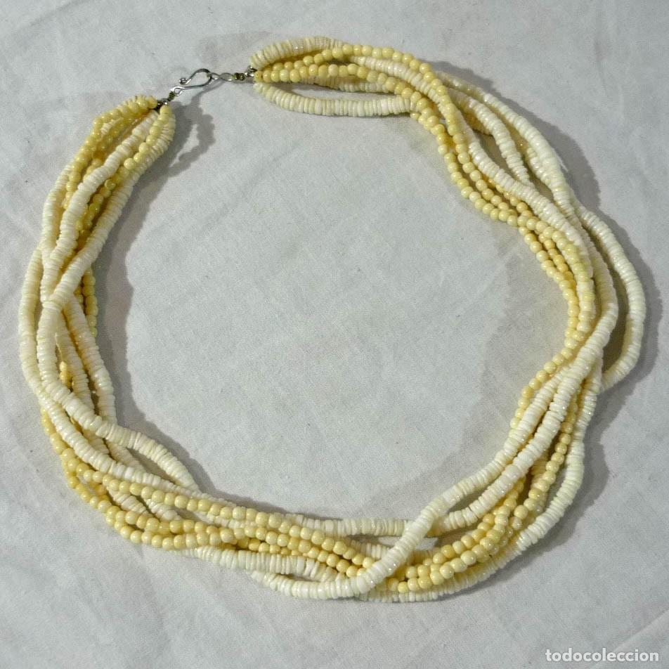 Joyeria: Collar de hueso y concha 7 hilos - Foto 1