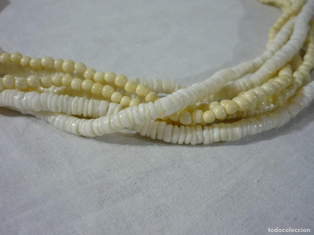 Joyeria: Collar de hueso y concha 7 hilos - Foto 4