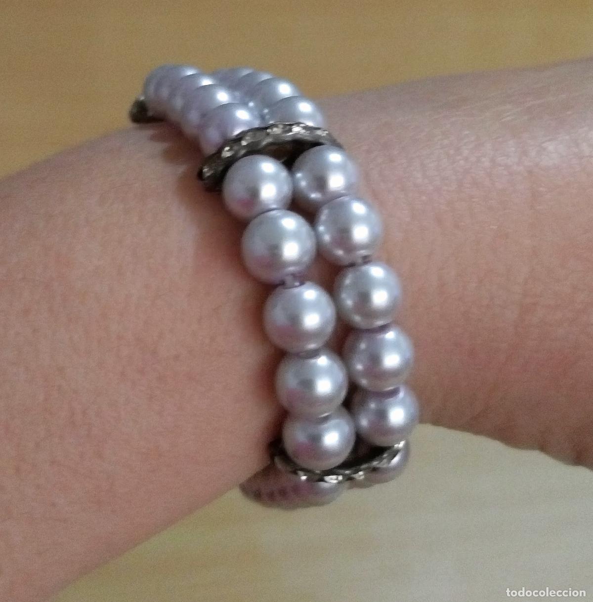 Joyeria: Pulsera de doble fila de perlas. - Foto 1