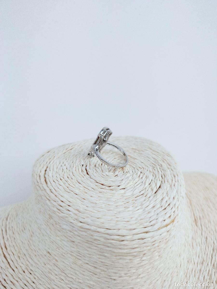 Joyeria: Anillo estilo art dec&oacute; con circonitas sint&eacute;ticas - Foto 3