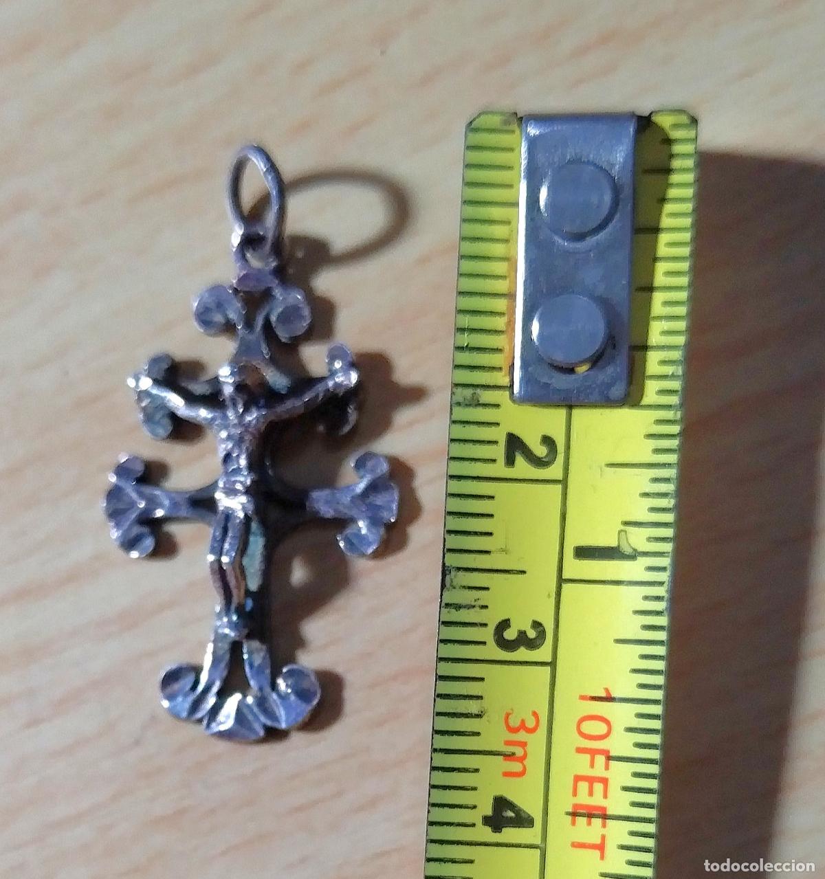 Joyeria: Colgante plateado, cruz. - Foto 2