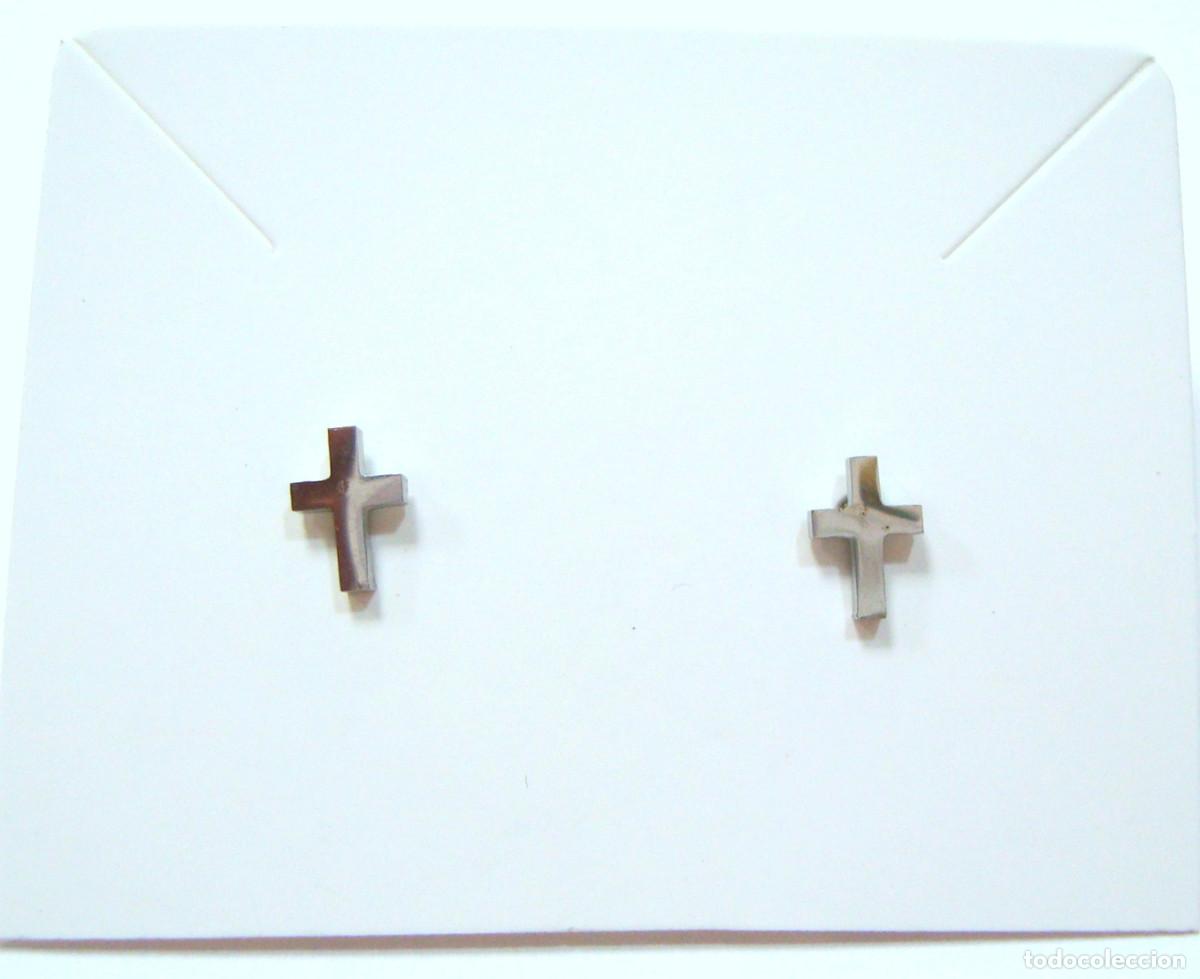 Joyeria: Pendientes cruz de acero , Nuevos - Foto 1