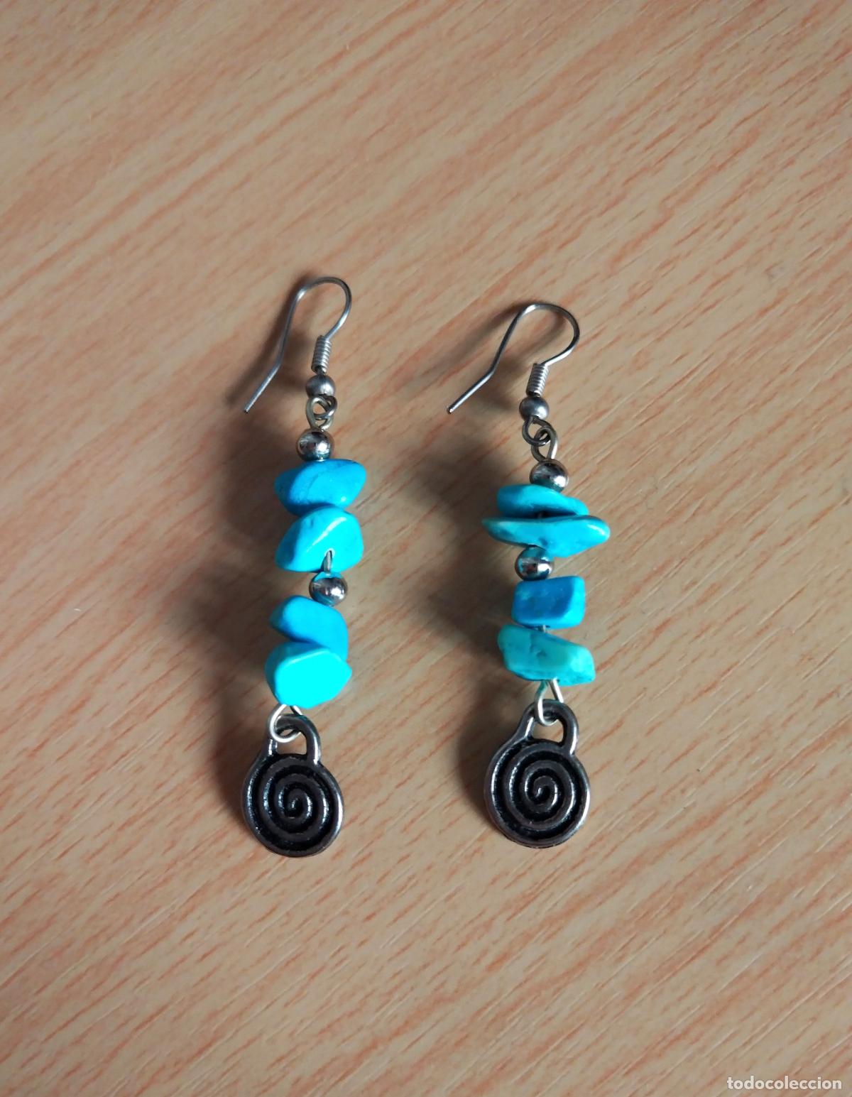 Joyeria: Pendientes con piedras azules - Foto 1
