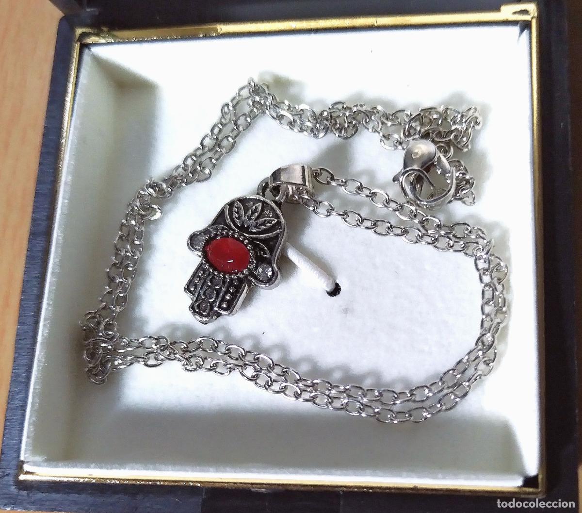 Joyeria: Colgante, plateado, mano de F&aacute;tima con cadena. - Foto 4