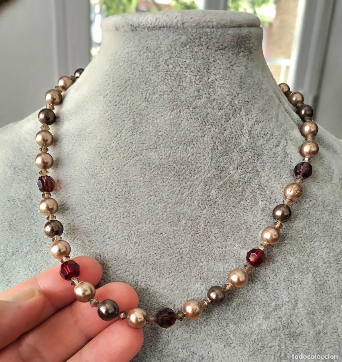 Joyeria: Collar de perlas y cristal. Bisuter&iacute;a. - Foto 2