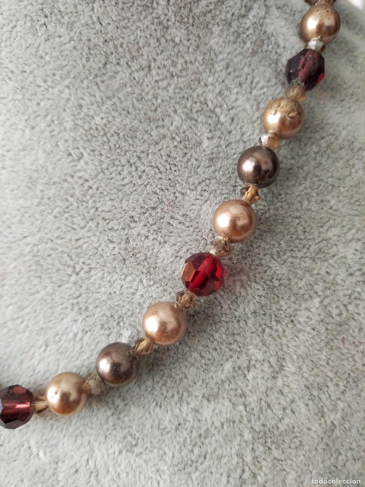 Joyeria: Collar de perlas y cristal. Bisuter&iacute;a. - Foto 3